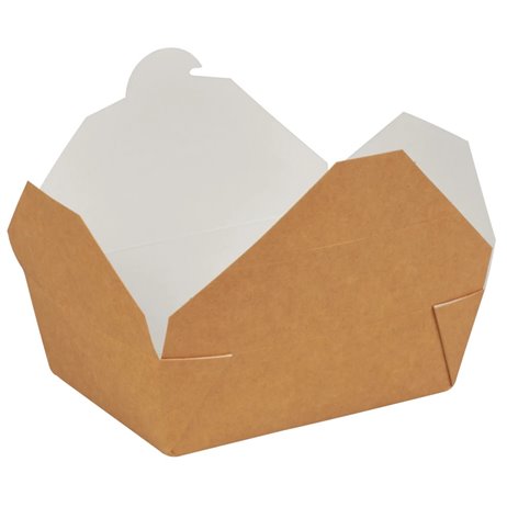 50 stk. Take away boks 14x10x5 cm - 750 ml