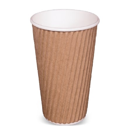 25 stk Kaffebæger - Ripple-Wrap™ dobbelt væg 400ml