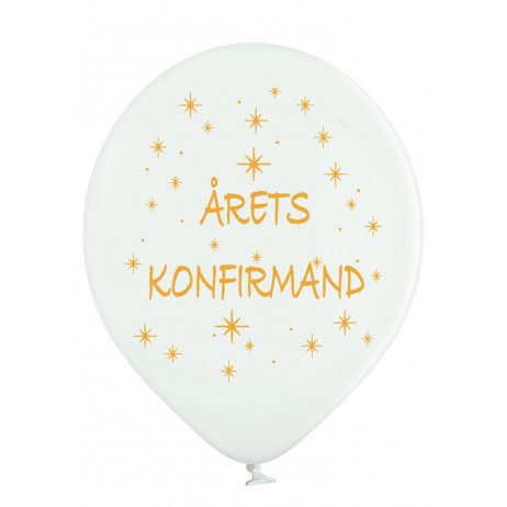 10 stk. Årets Konfirmand latex balloner