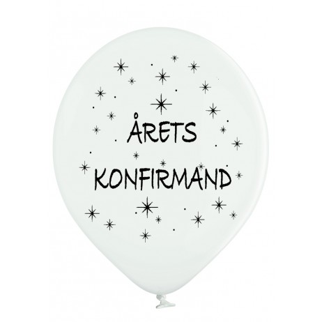 10 stk. Årets Konfirmand latex balloner