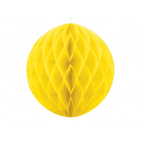 Gul honeycomb 40 cm - papir bikube