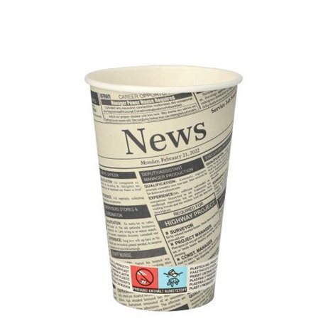 50 stk Papkrus Newspaper design - 300 ml