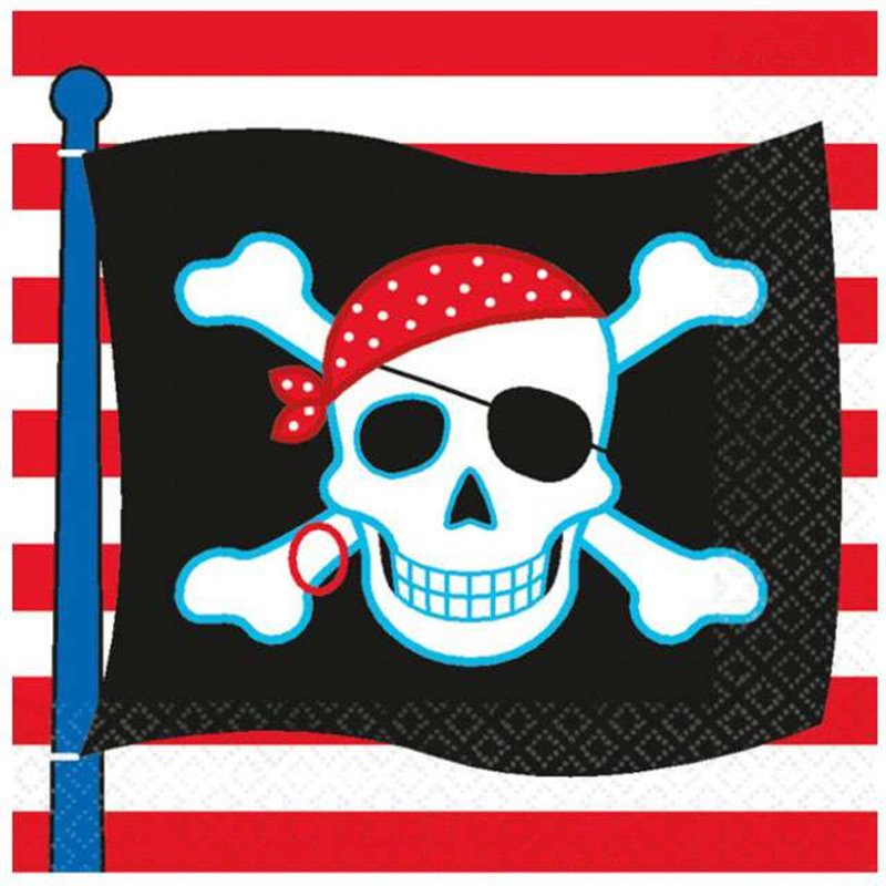 16 stk. Pirates Party servietter 