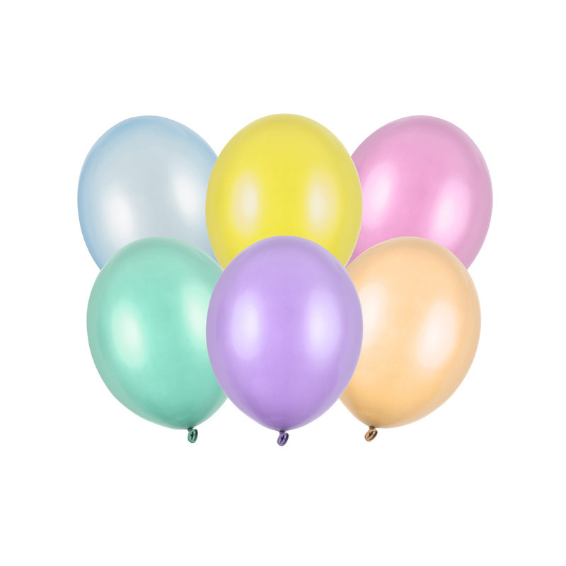 100 stk Perle mix farvet balloner - str 10"