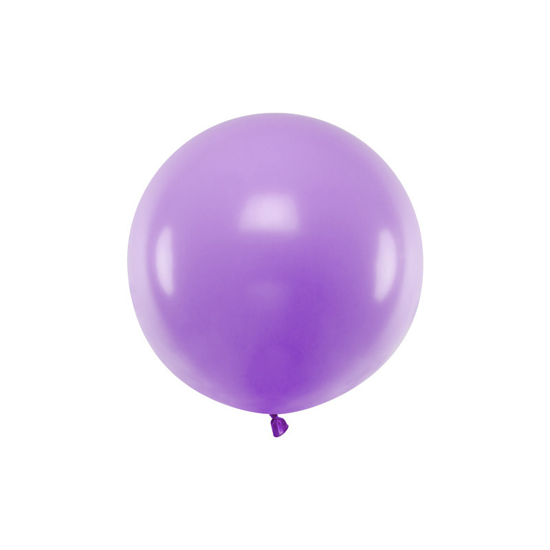 1 Stk. - 60 cm Rund Festballon i Elegant Lavendel Farve