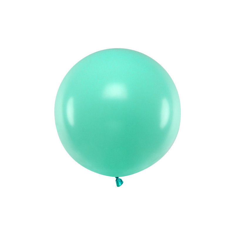 1 Stk. - 60 cm Rund Festballon i Elegant Pastel Forest Green Farve