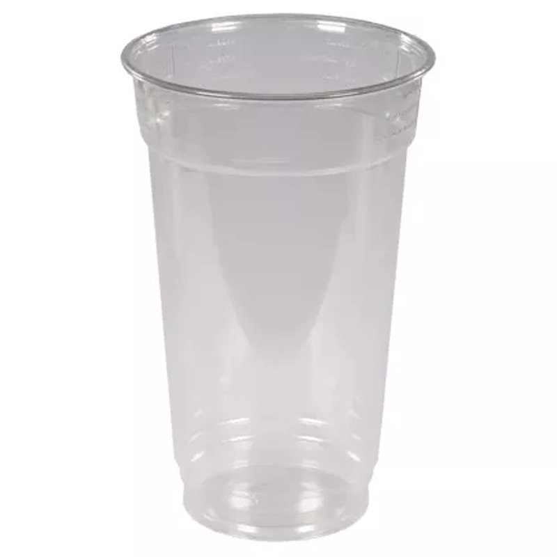 50 stk Plastikglas 500 ml blød plast - Genbrugelige 9,5 cm diameter