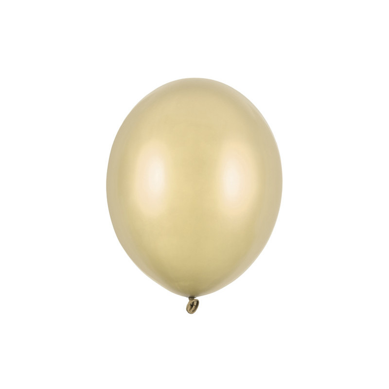 100 stk. Metallic Antik Guld Balloner standard str 12" 30 cm i Diameter