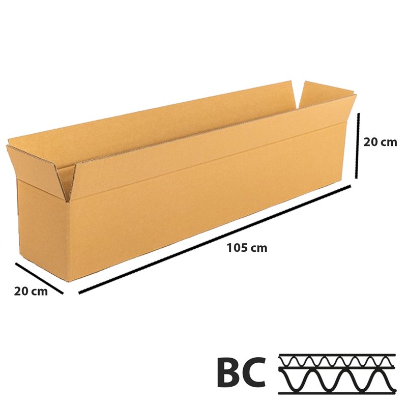 10 stk Robust 5lags Papkasse - 1050x200x200 mm - FSC-certificeret & Miljøvenlig