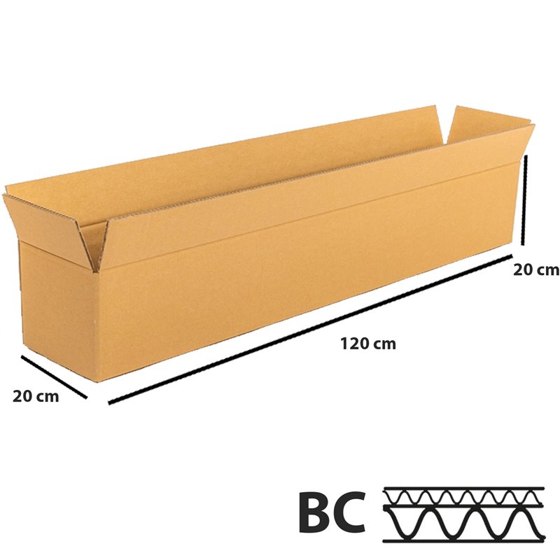 25 stk Robust 5lags Papkasse - 1200x200x200 mm - FSC-certificeret & Miljøvenlig