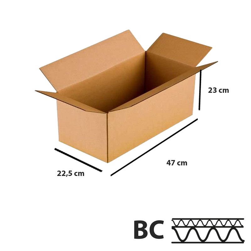 10 stk Robust 5lags Papkasse - 470x225x230 mm - FSC-certificeret & Miljøvenlig