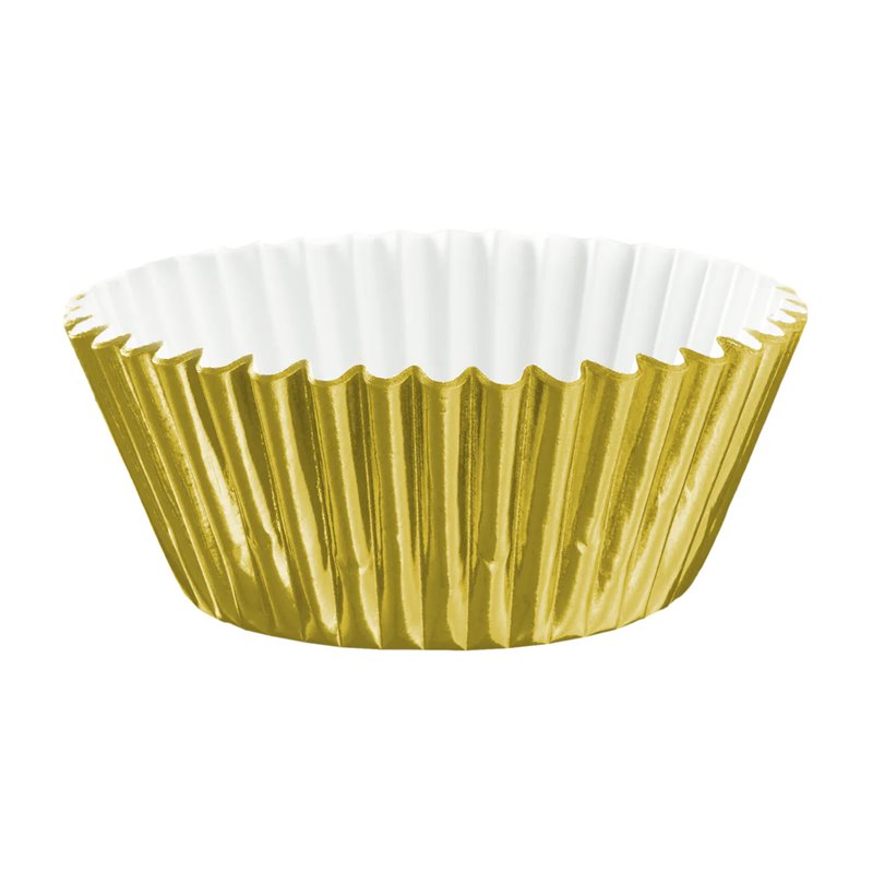 100 stk Festlige Metallic Guld Muffinkopper til Cupcakes