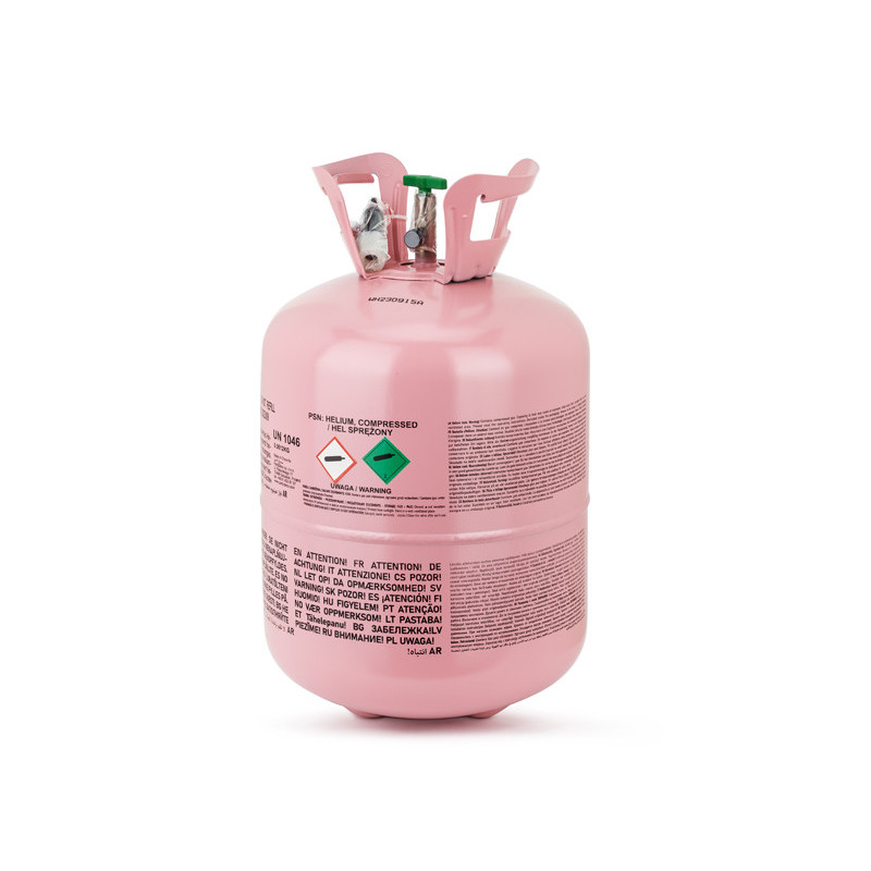 1 stk. Pink Heliumtank til 50 stk. Balloner, Kapacitet 0.36 m3 ( 360 liter)