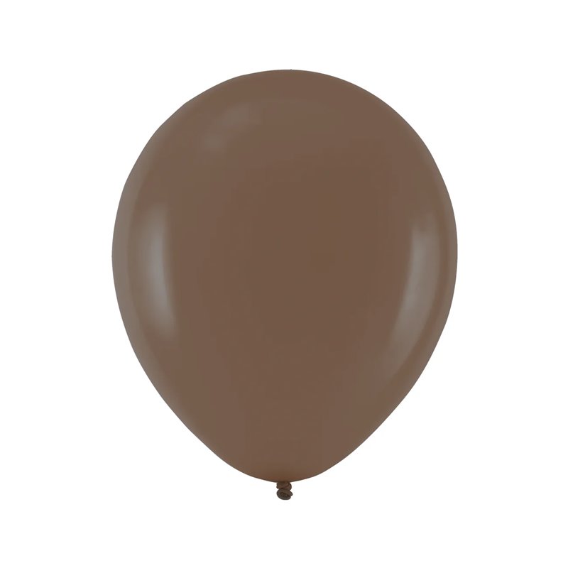 10 stk Standard pastel chokolade brune balloner - Størrelse 10" ca 27 cm