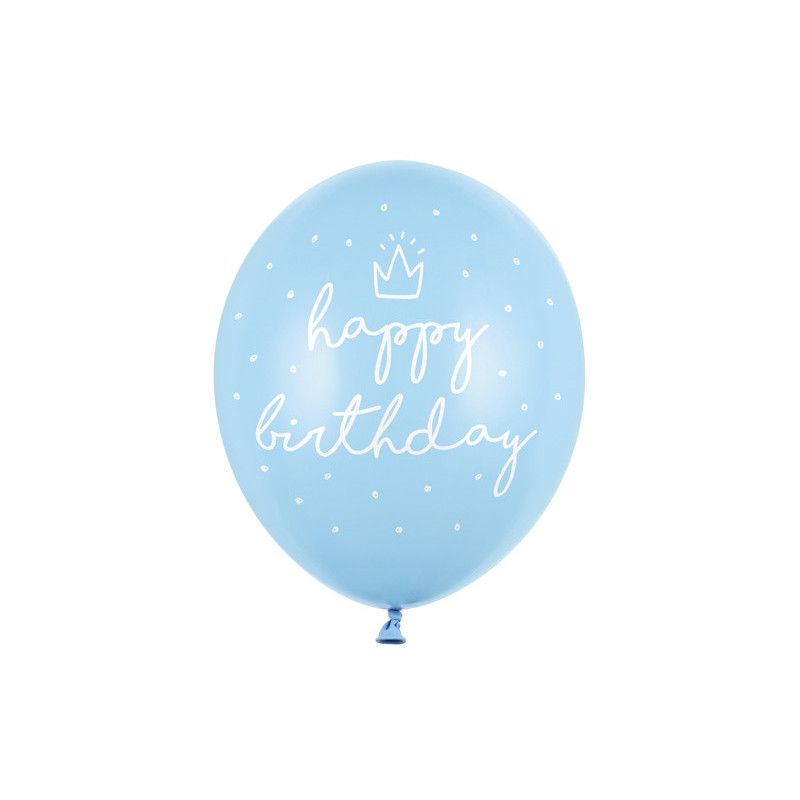 50 stk. Strong Balloons 30cm, happy..., P. B. Blue (1 pkt / 50 pc.)"