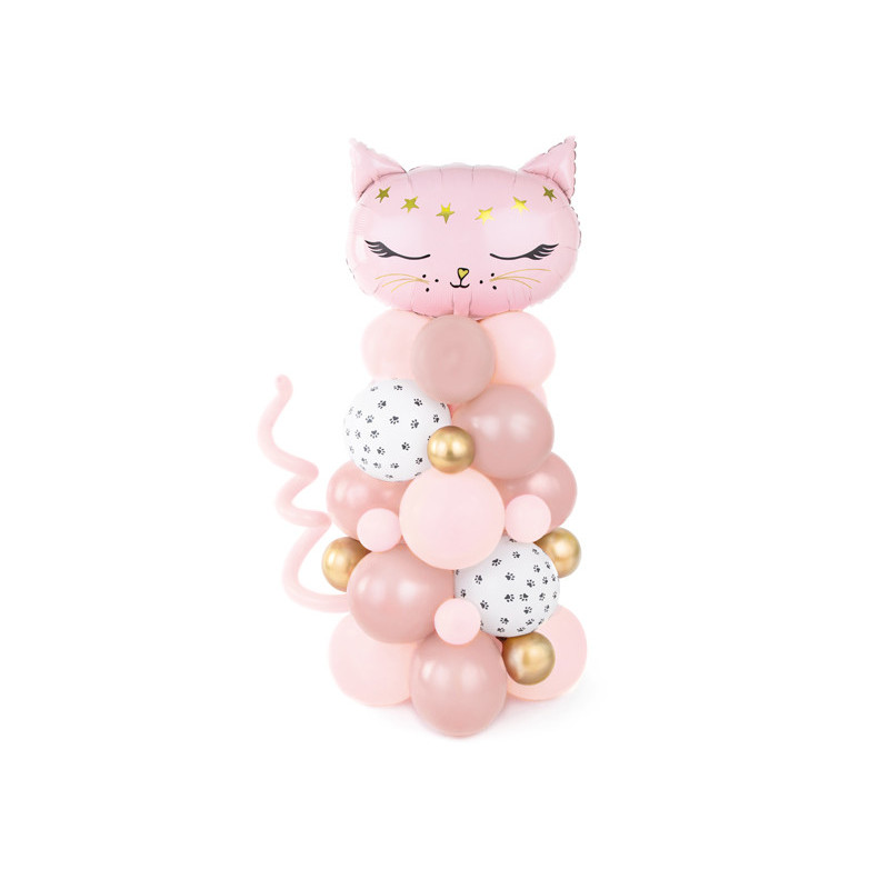 Ballonbuket Kat pink 83x140cm