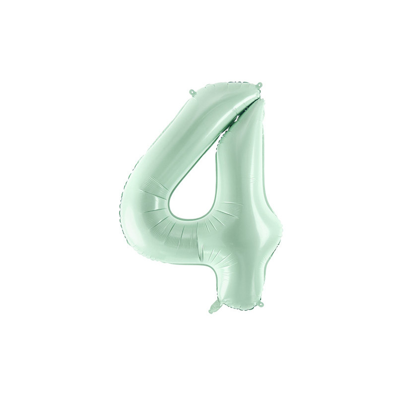 Foil Balloon Number ''4'', 72cm, green