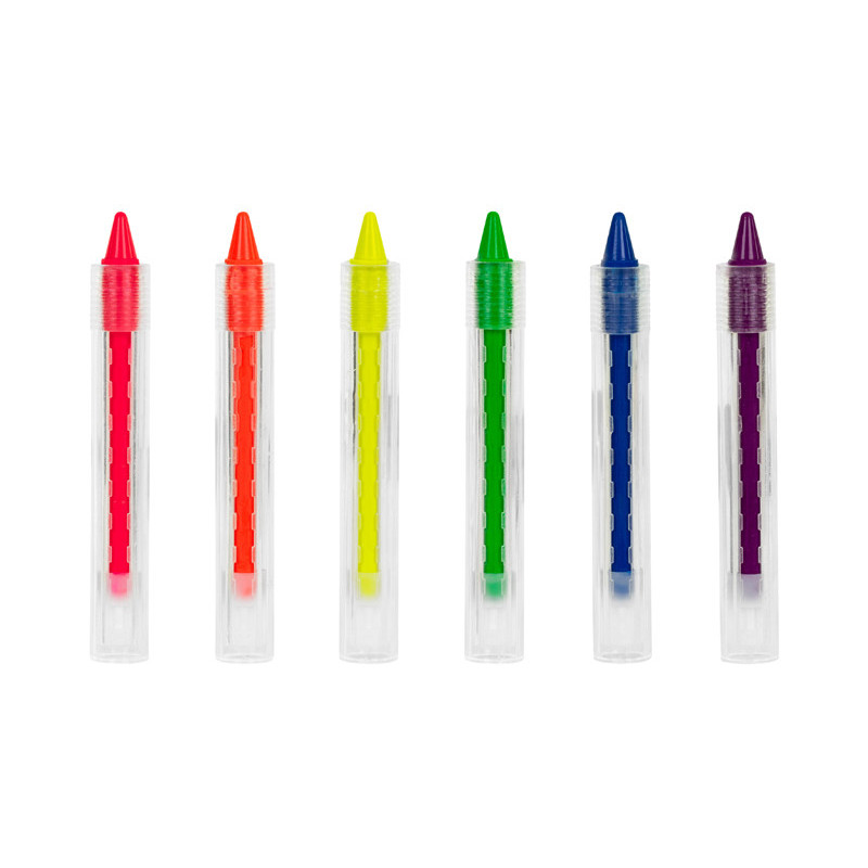 UV Glow Face Paint Crayons (1 pkt / 6 pc.)