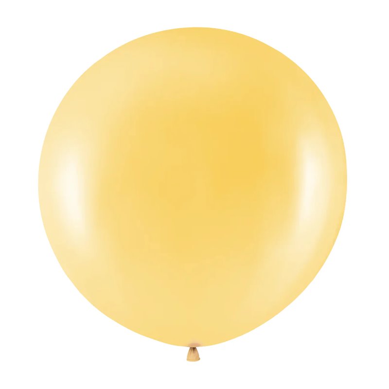 1 stk. Kæmpe Guld ballon, 36", biologisk nedbrydelig latex, perfekt til fest og underholdning, anbefalet til helium og luft, op 