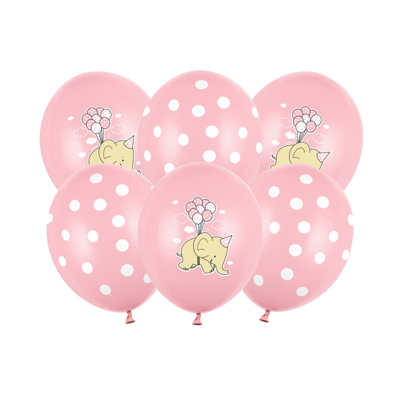 50 stk. Balloons 30cm, Elephant, Pastel Pink Mix (1 pkt / 50 pc.)"