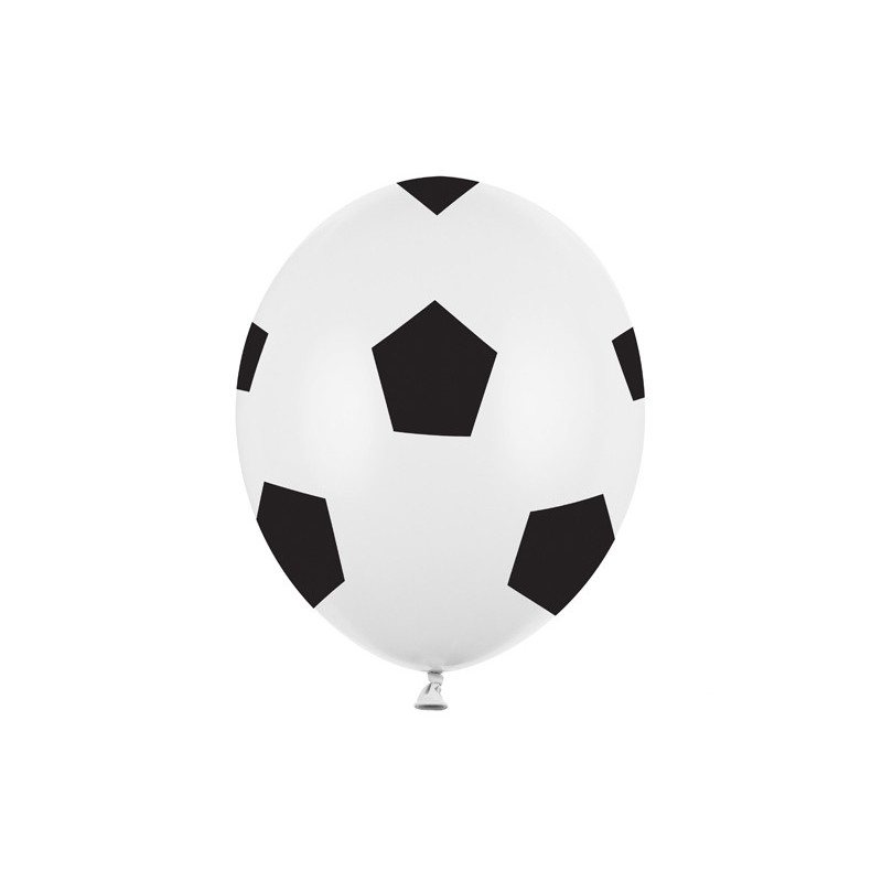 6 stk. Balloons 30cm, Football, Pure White (1 pkt / 6 pc.)"