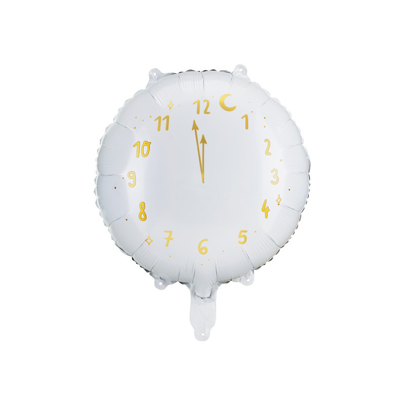 1 stk. PartyDeco folieballon i hvidt metalfolie med Bride design, 18" - 45 cm, til helium eller luft