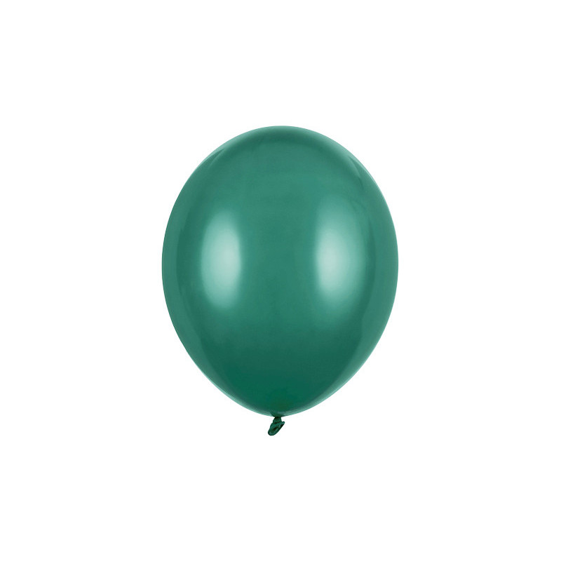 10 stk. Strong Balloons pastel bottle green balloner, 27 cm i diameter