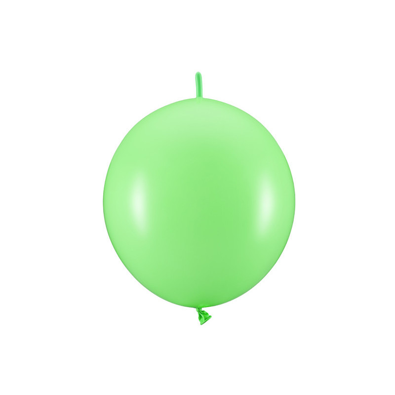 20 stk. linking balloner i pastel bright green farve, diameter ca. 28 cm (11'')