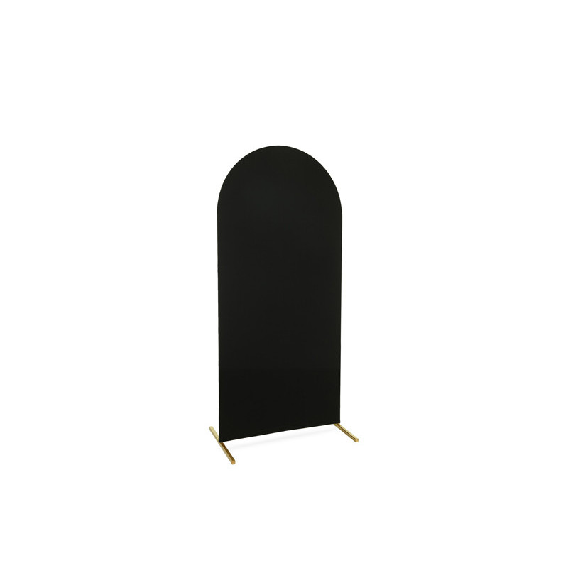 1 stk. Elegant Arch stand cover i Sort, elastisk mat stof til alsidig brug, størrelse 180 cm x 80 cm, 200g tykkelse