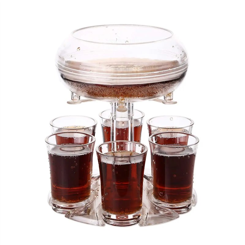 Shots dispenser til 6 shots - inkl 6 shots glas.