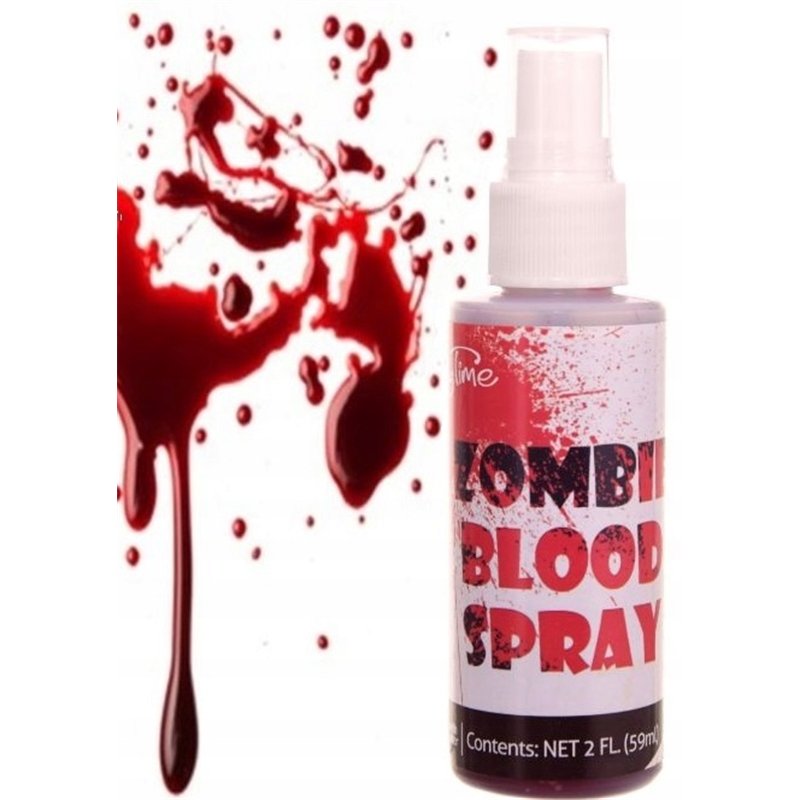 1 stk. Vampyr blodspray, 59 ml - perfekt til Halloween Kunstig blod med praktisk dispenserflaske