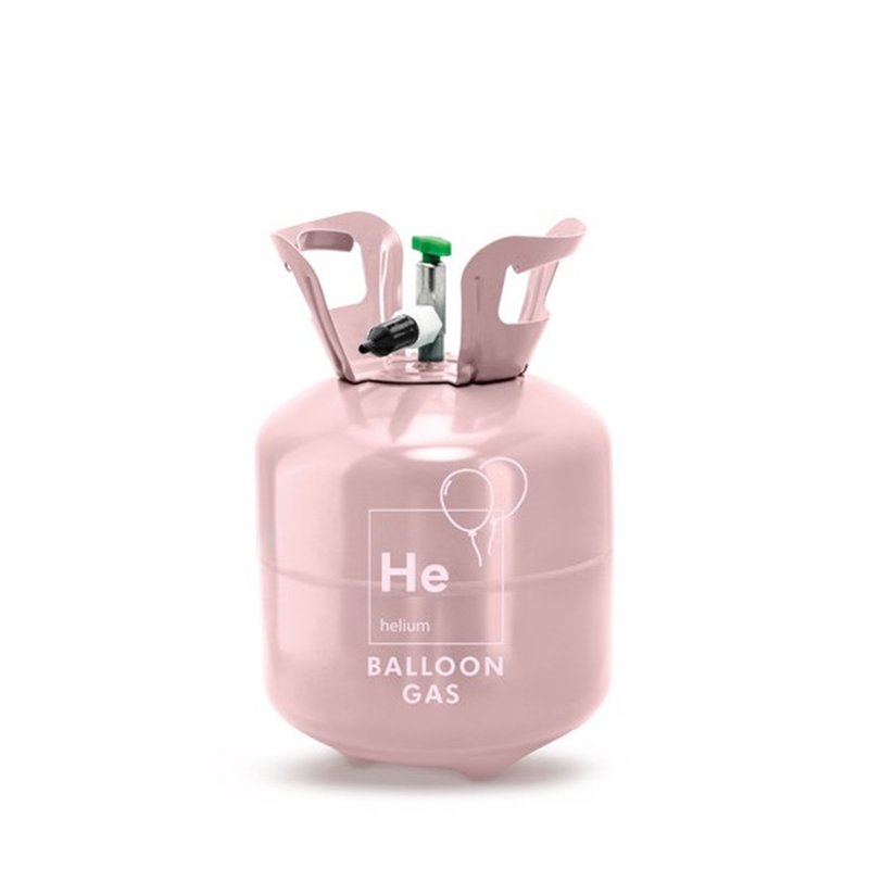 Helium tank, light pink, 20 balloons