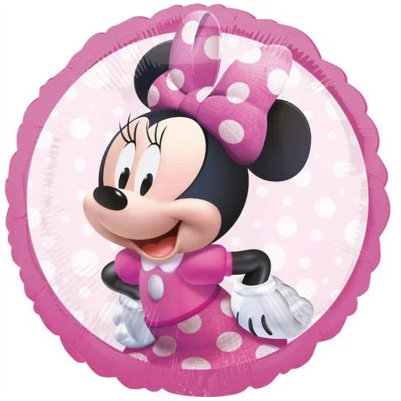 1 stk. Minnie mouse Disney® Folienballon 18"  til helium eller luft