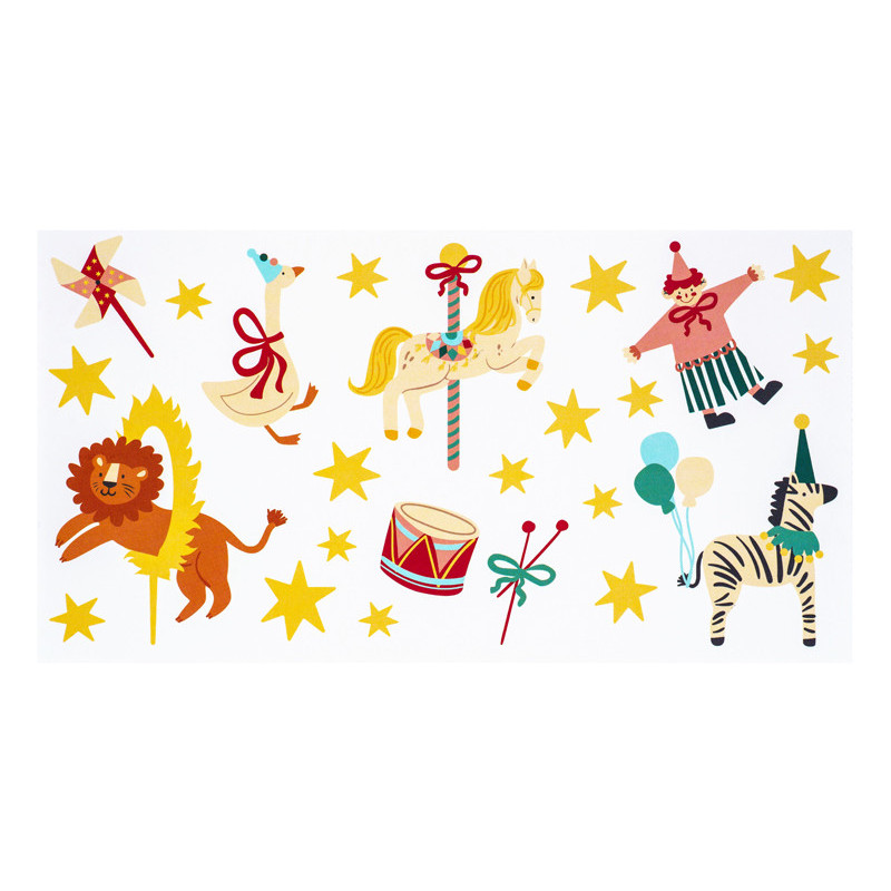 Circus Tattoos, mix (1 pkt / 24 pc.)