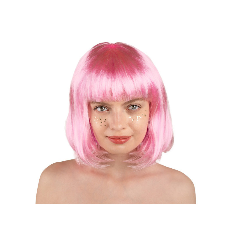 Cleopatra wig, light pink