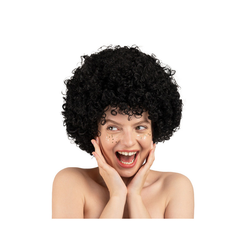 Afro wig, black