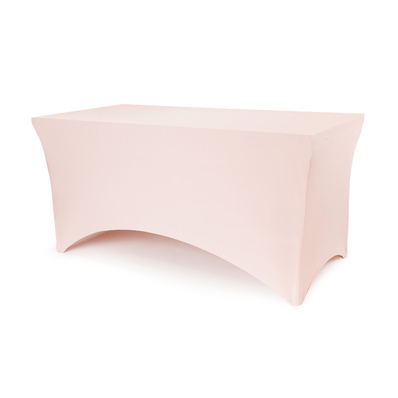 Banquet table cover, 183x76x74 cm, dusty rose