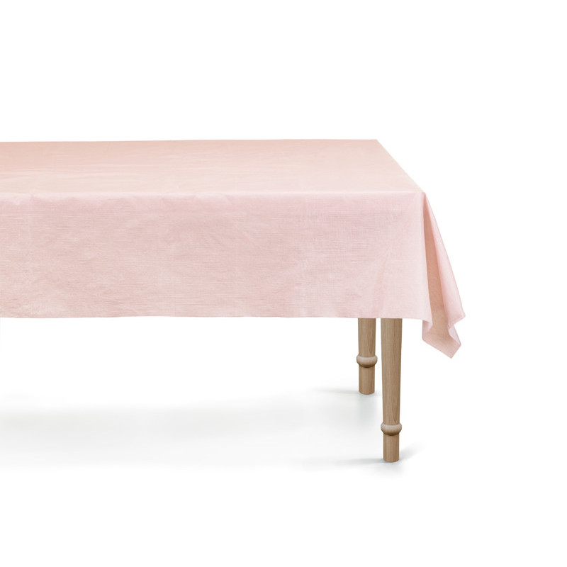 Disposable tablecloth, 180x120 cm, light pink