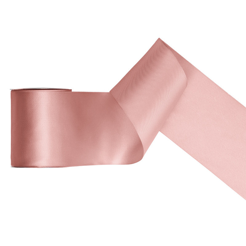 Satin Ribbon, dusty rose, 100mm/25m