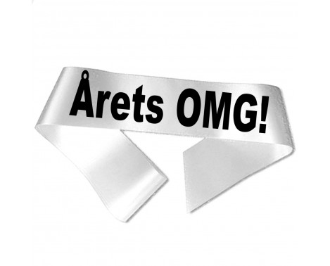 Årets OMG! - Sort tryk - Ordensbånd