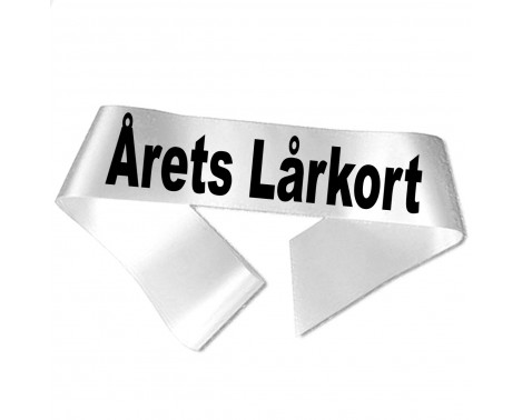 Årets Lårkort - Sort tryk - Ordensbånd