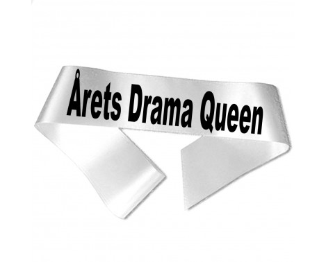 Årets Drama Queen - Sort tryk - Ordensbånd