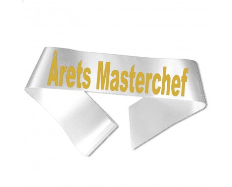 Årets Masterchef - Metallic guld tryk - Ordensbånd