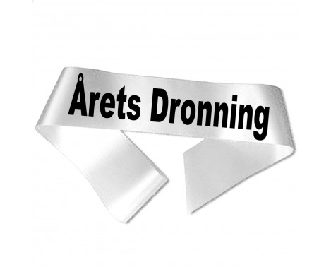 Årets Dronning - Sort tryk - Ordensbånd