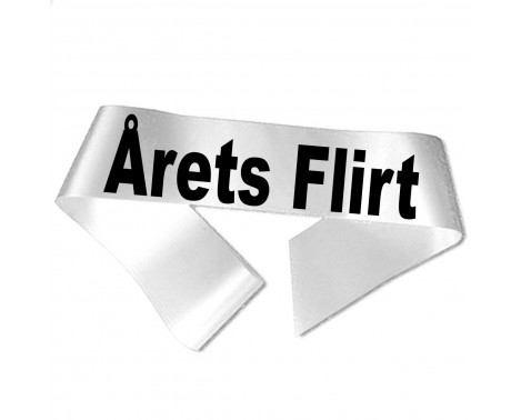 Årets Flirt - Sort tryk - Ordensbånd