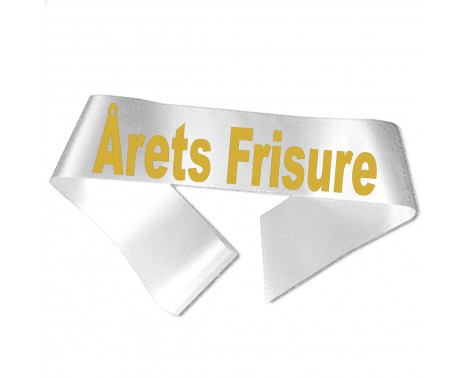 Årets Frisure - Metallic guld tryk - Ordensbånd