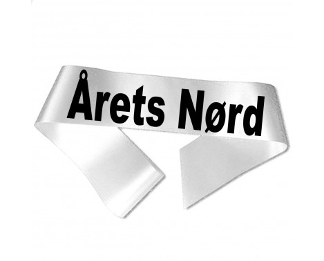 Årets Nørd - Sort tryk - Ordensbånd