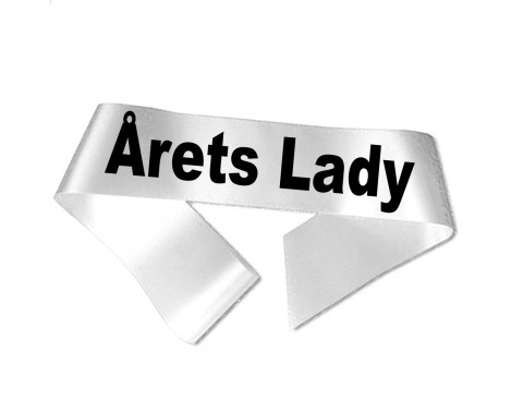 Årets Lady - Sort tryk - Ordensbånd