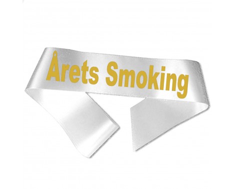 Årets Smoking - Metallic guld tryk - Ordensbånd