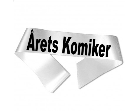 Årets Komiker - Sort tryk - Ordensbånd